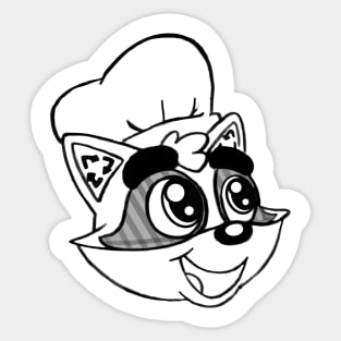 Scraps BW Sticker